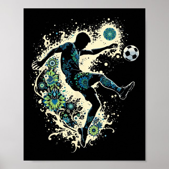 Póster Fútbol Soy Niño De 7 Años Cumpleaños  (Frente)