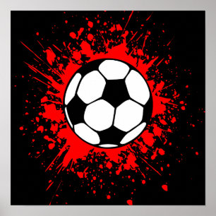 Póster fútbol splatz