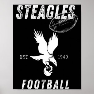Póster Fútbol Steagles Est 1943 Equipo Combinado Phil Phi