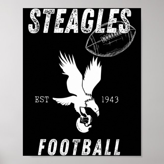 Póster Fútbol Steagles Est 1943 Equipo Combinado Phil Phi (Frente)