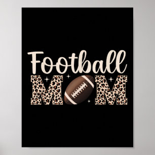 Póster Futbolista Leopard Mamá Mamá Fútbol Jugadora Mo