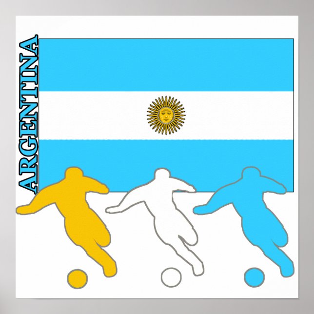 Póster Futbolistas De Argentina (Frente)