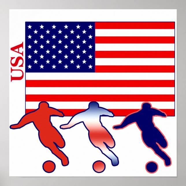 Póster Futbolistas De Estados Unidos (Frente)