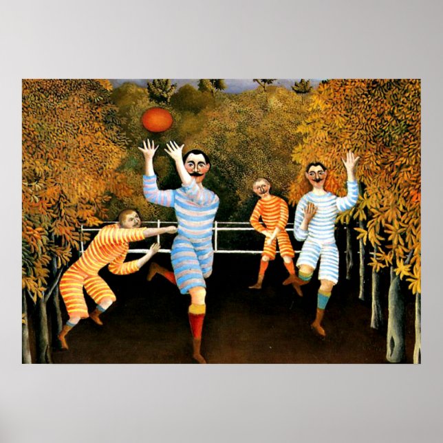 Póster Futbolistas Del Henri Rousseau (Frente)