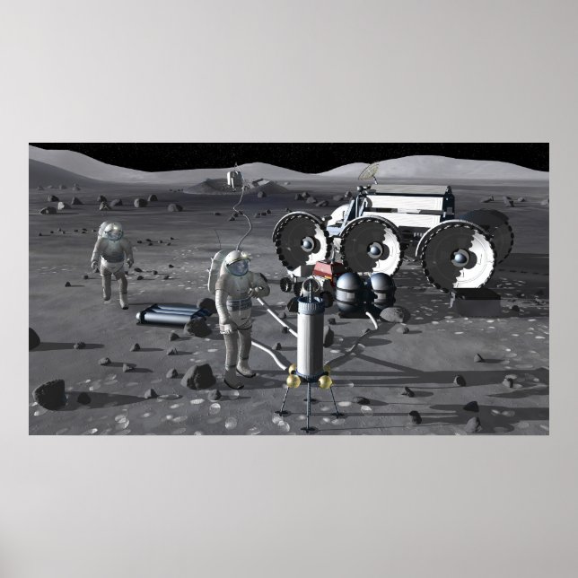 Póster Futuras misiones de exploración espacial 5 (Frente)