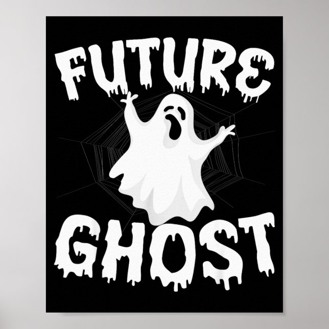 Póster Future Ghost Funny Halloween Boo Soky Trick Or Tre (Frente)