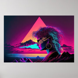 Póster Futurismo femenino: la musa majestuosa