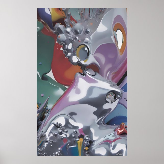 Póster Futurismo Fluido (Frente)
