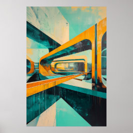 Póster Futurismo retro 1164