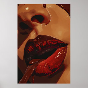 Póster Futurista Cityscape Sunrise Poster