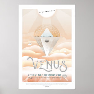 Poster futurista del espacio - arte del
