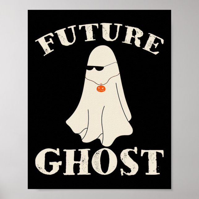 Póster Futuro Fantasma Gracioso El Último Minuto Retro Ha (Frente)