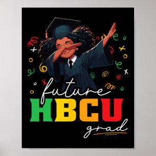 Póster Futuro Grad Shirt Kids - Chica Dabbing Graduado