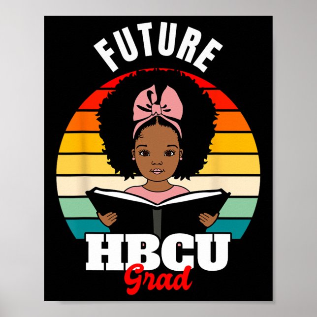 Póster Futuro Mes de Historia Negra de Hbcu Grad Africano (Frente)