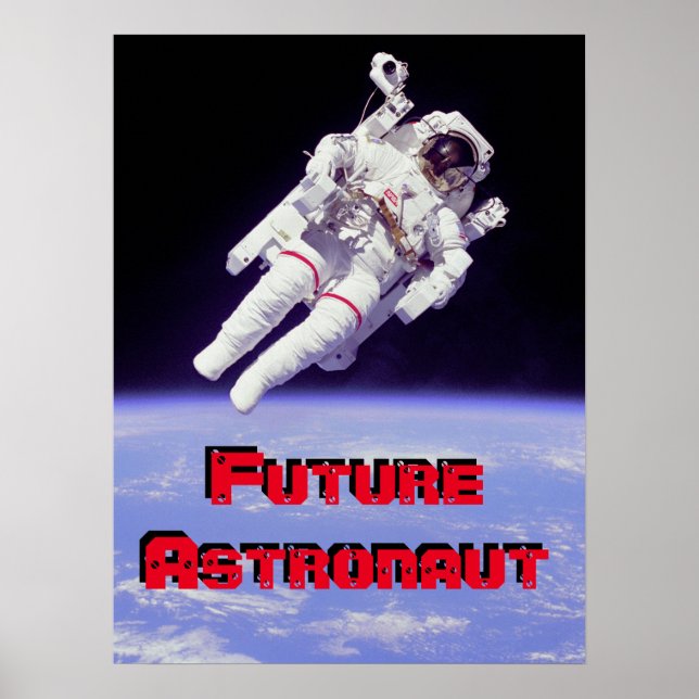 Póster Futuro Poster astronauta (Frente)