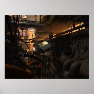 Póster Futuros bandidos - poster del ciberpunk