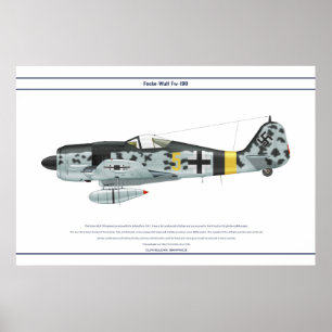 Póster Fw-190 A-9 JG5 1