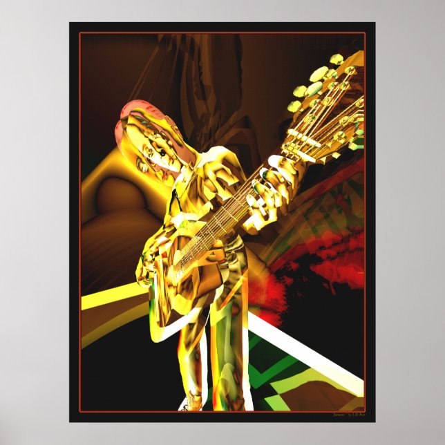 Póster FX de guitarra (Frente)