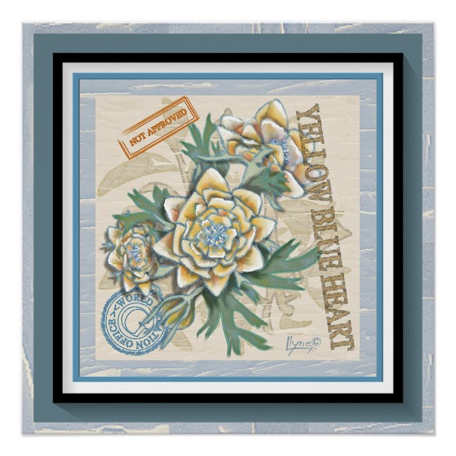 Póster G Creación Oficina de la flor amarilla (Anverso)
