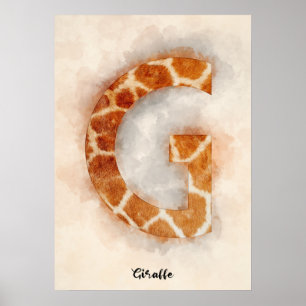 Póster G es para Giraffe