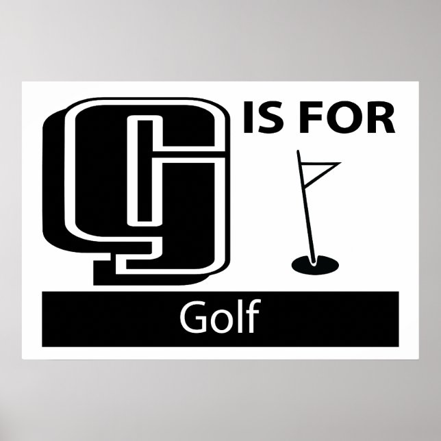 Póster G Es Para Golf (Frente)