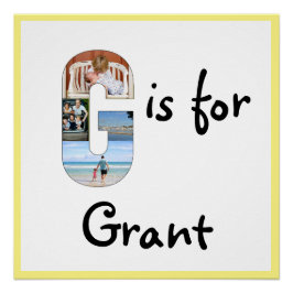 Póster G es para Nombre