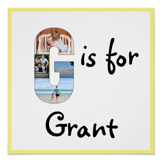 Póster G es para Nombre (Anverso)