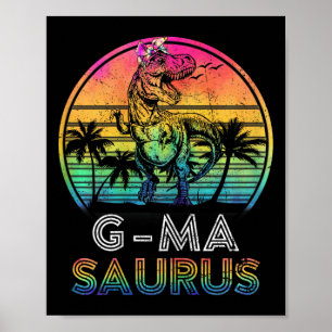 Póster G-masaurus Dinosaur G-ma Saurus Familia Coincident