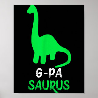 Póster G-Pa-Saurus Divertido Dino Dinosaurio Gpasaurus Gp
