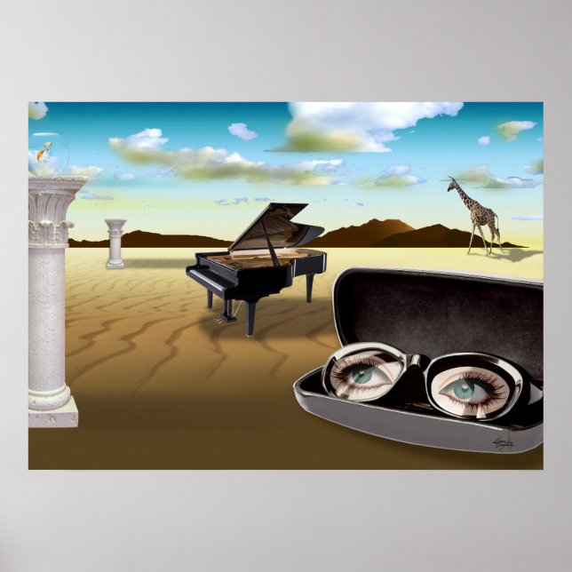 Póster G Sharp en el desierto - Surreal (Frente)