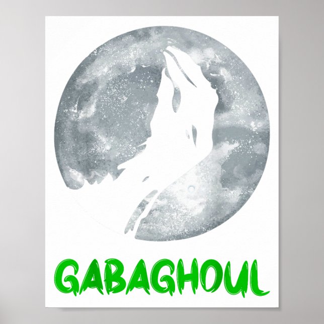 Póster Gabaghoul Funny Hand Moon Bigfoot Santa Christmas  (Frente)