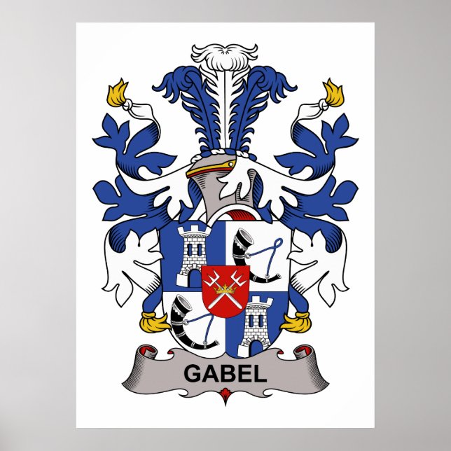 Póster Gabel Family Crest (Frente)