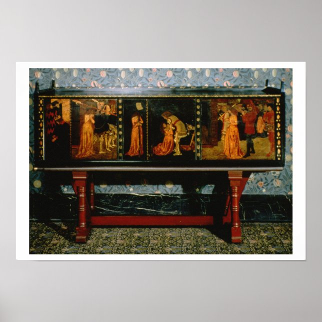 Póster Gabinete de San Jorge, 1861 (roble con paneles pin (Frente)