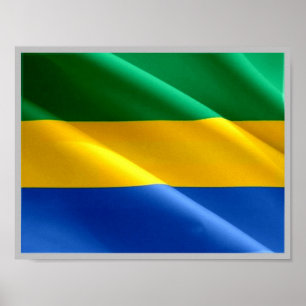 Póster Gabón - Bandera gabonesa -