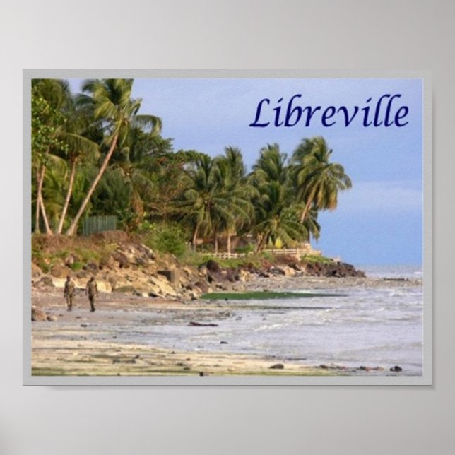 Póster Gabón - Libreville (Frente)