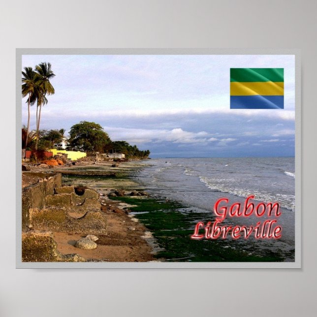 Póster Gabón - Libreville (Frente)