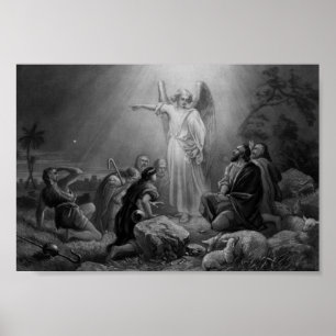 Póster Gabriel que anuncia el nacimiento de Jesús