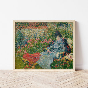 Póster Gabrielle Valtat au Jardin Louis Valtat