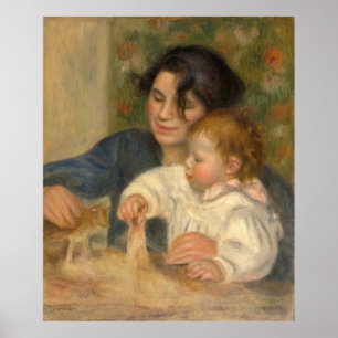 Póster Gabrielle y Jean de Pedro-auguste Renoir