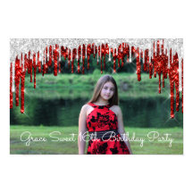 Gace Sweet 16th Photo Gold Drips