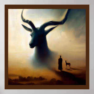 Póster Gacela de animales espirituosos 1