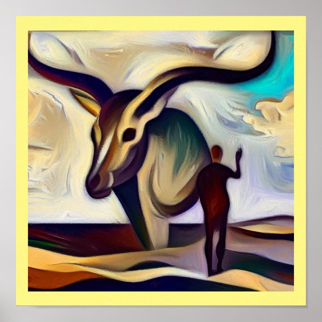 Póster Gacela de animales espirituosos 3 (Frente)