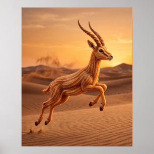 Póster Gacela de Churro con Azúcar y Canela