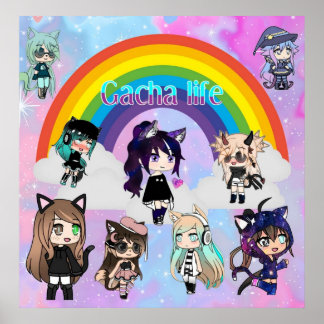 Póster gacha life anime pack
