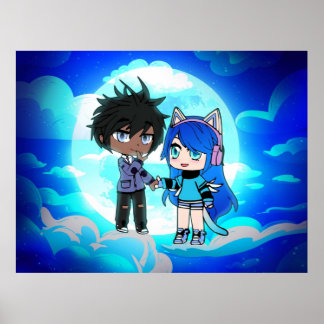 Póster Gacha sky scene
