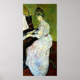 Póster Gacheta marguerita en el piano por Vincent van Gog