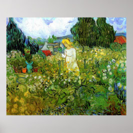 Póster Gacheta marquerita en el jardín, Vincent van Gogh