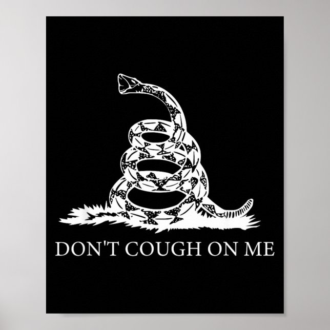 Póster Gadsden Flag Dont Tread Don't Cough On Me Social D (Frente)