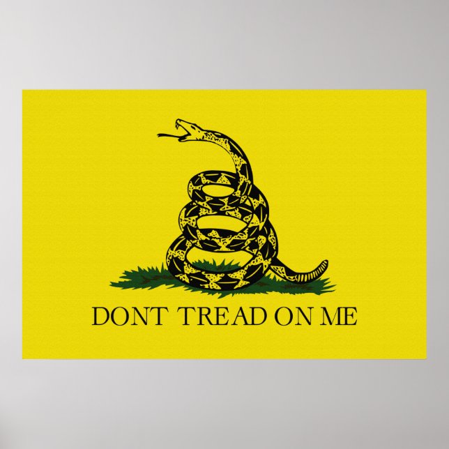 Póster Gadsden (No Me Golpeen) Materia De Lienzo De Bande (Frente)