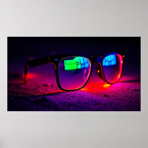 Póster Gafas Coloridas